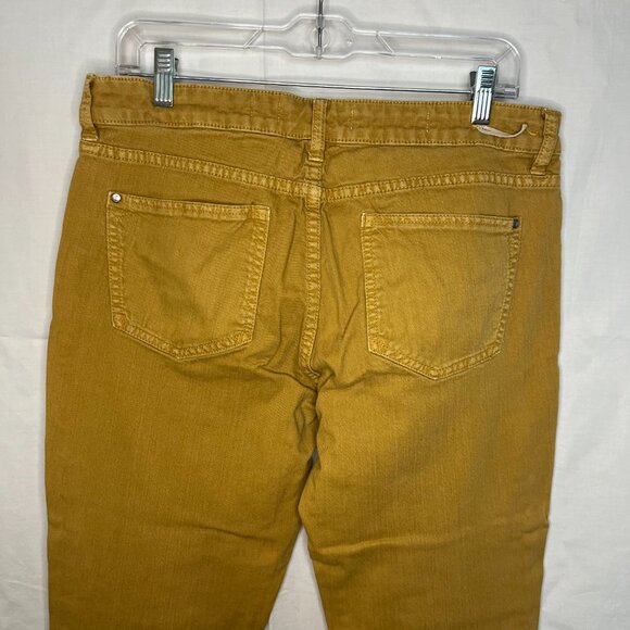 Pilcro from Anthropologie Mustard Denim Pants - size 30 - Picture 7 of 7